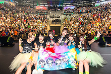 雨降って、虹がかかった河口湖。“i☆Ris 結成4周年記念Live～foooor～”@河口湖“i☆Ristellartheater”公演レポート