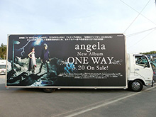 angelaニューアルバム『ONE WAY』発売を記念して、最新シングル「騎士行進曲」のPVフルバージョン期間限定公開！アドトラックも走行中！