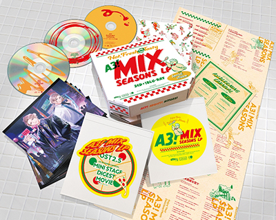 MANKAIカンパニーミックス公演アルバム『A3! MIX SEASONS LP』ジャケット・展開図・試聴動画公開！アニメイトではポスタージャックも開催決定！ - 画像一覧（2/2）