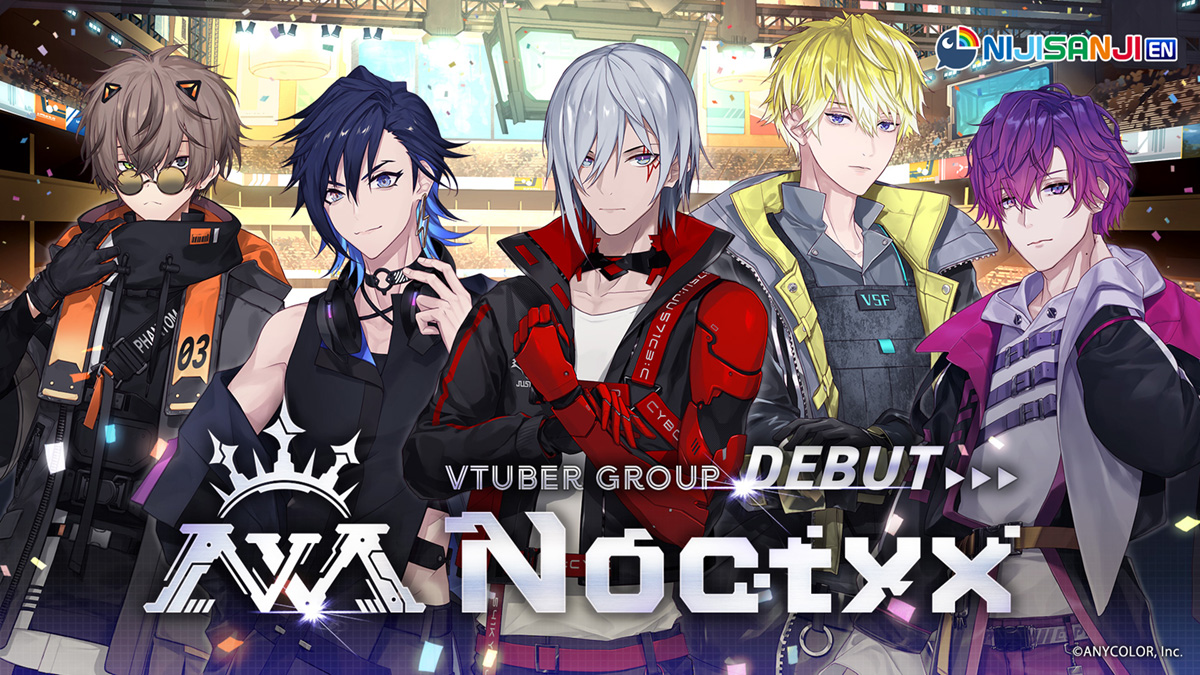 NIJISANJI ENからVTuberグループ『Noctyx』が2月22日デビュー！