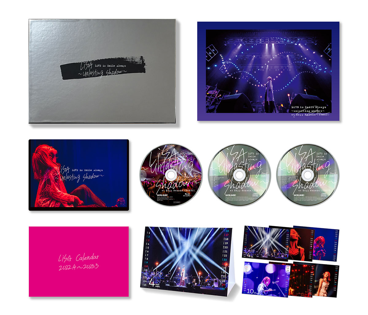 LiSA、4月13日発売 ライブBlu-ray&DVD「LiVE is Smile Always～unlasting shadow～ at Zepp　Haneda(TOKYO)」商品見本画像が公開＆ライブツアー「LiVE is Smile Always～Eve&Birth～」購入者特典決定 - 画像一覧（8/8）