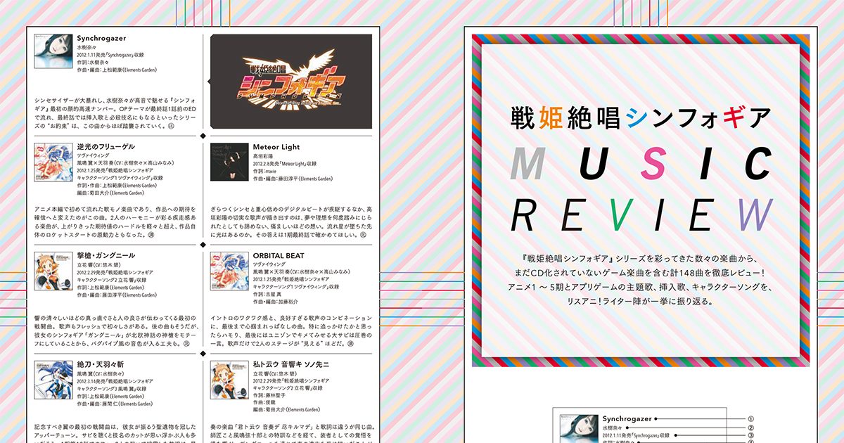 シンフォギアライブ会場予約限定リスアニVol51_音楽大全完全数量限定