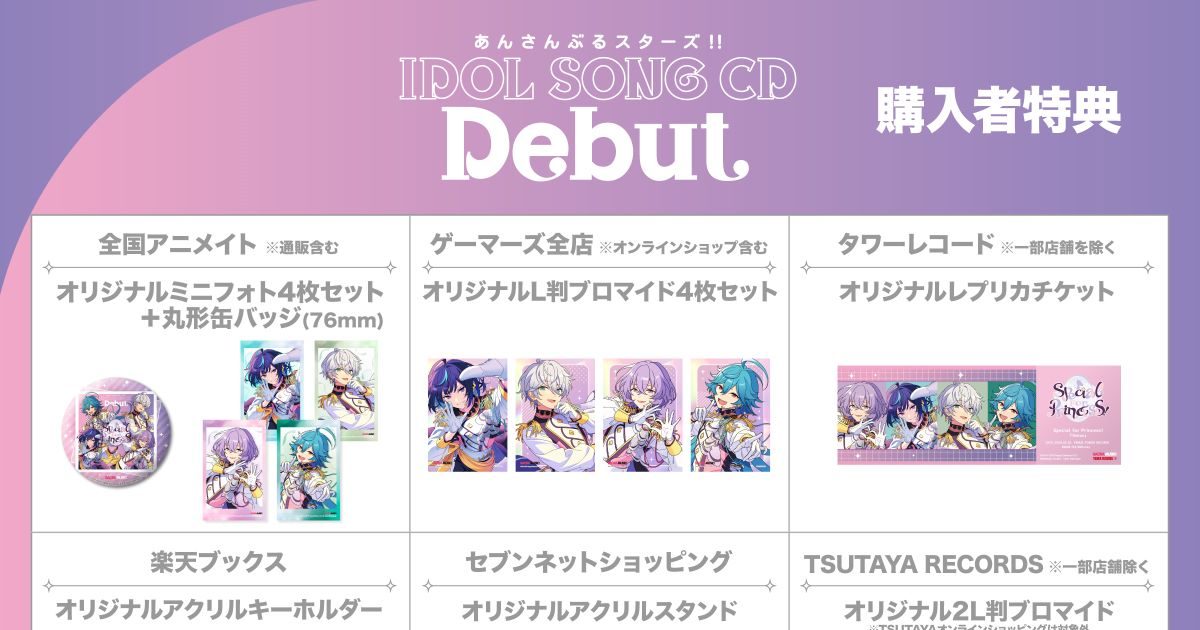 アプリゲーム『あんさんぶるスターズ！！』内アイドルユニット 