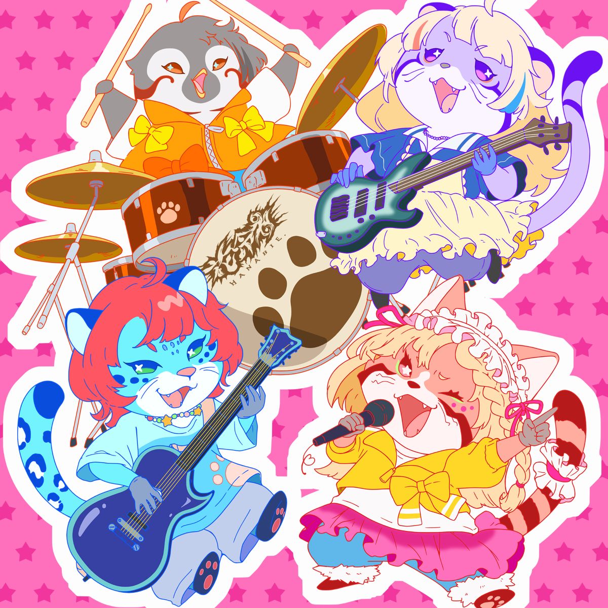 花冷え。、TVアニメ『あらいぐま カルカル団』主題歌「かるガルEveryday!!」7月18日配信リリース決定！ - 画像一覧（3/3）