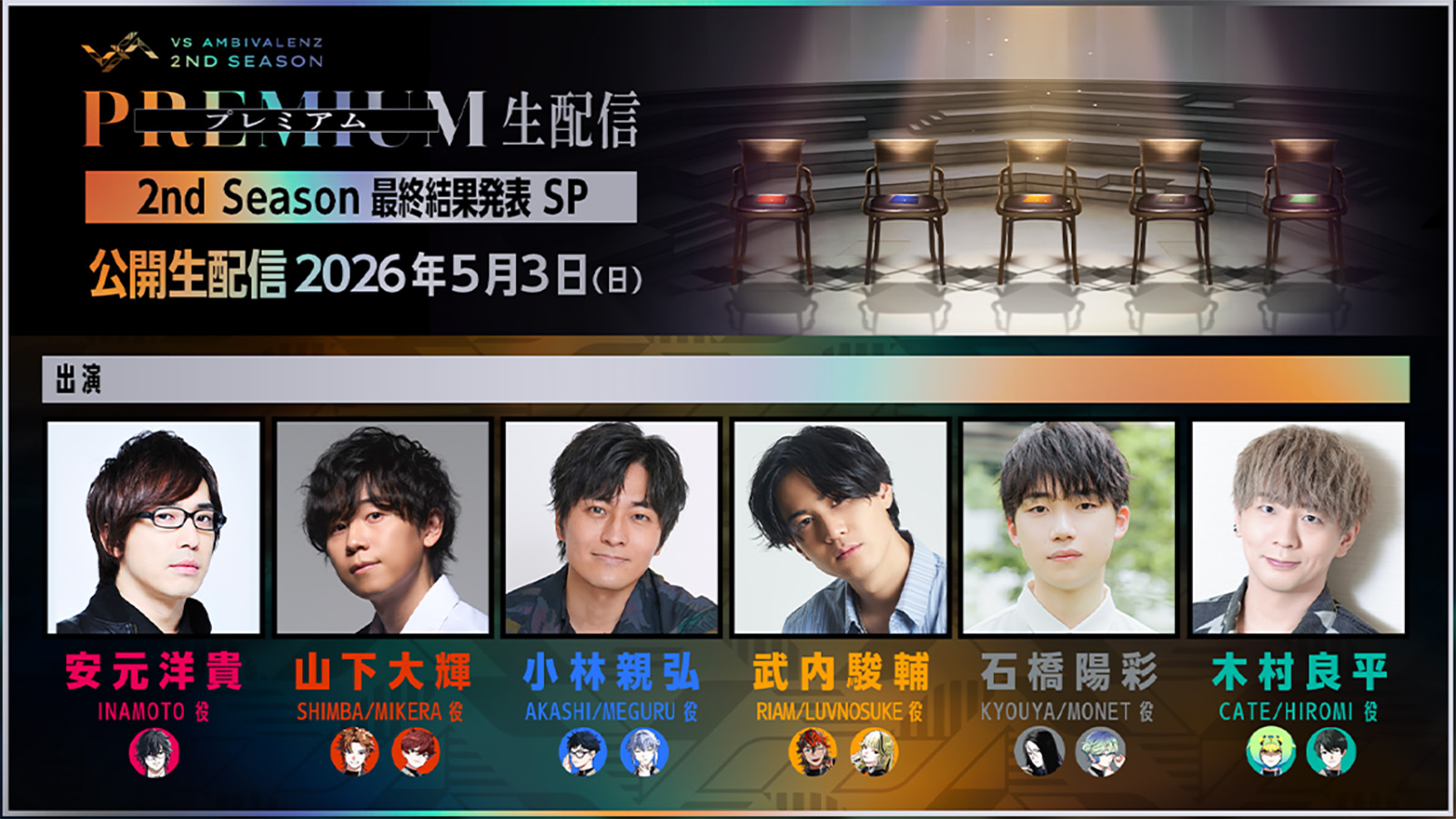 VS AMBIVALENZ プレミアム生配信「2nd Season 最終結果発表 SP」公開生配信デビューメンバーが決定する運命の模様をレポート！ - 画像一覧（4/4）