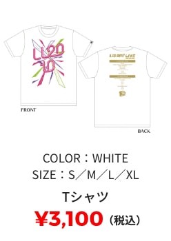 Tシャツ ¥3,100(税込) COLOR:WHITE SIZE:S/M/L/XL